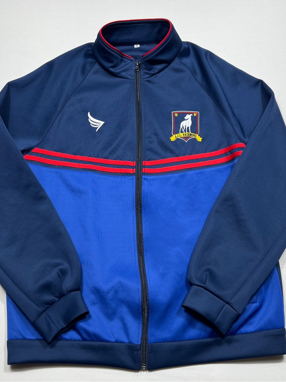 Ted Lasso AFC Richmond Jacket Mens Medium Blue Soccer Track Full Zip Adult
